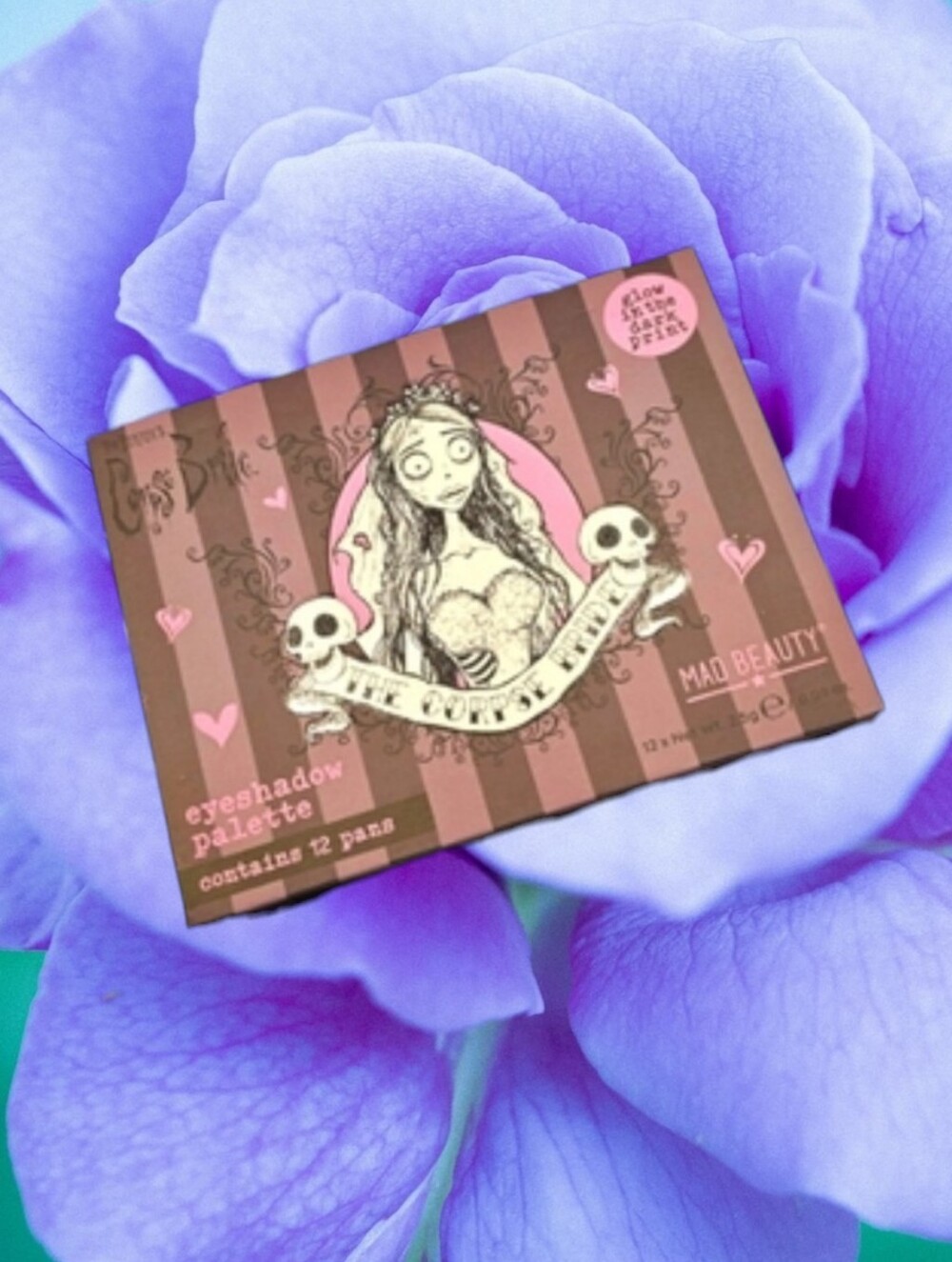 NWT MAD BEAUTY X TIM BURTONS THE CORPSE BRIDE EYESHADOW PALLETTE 12-PANS